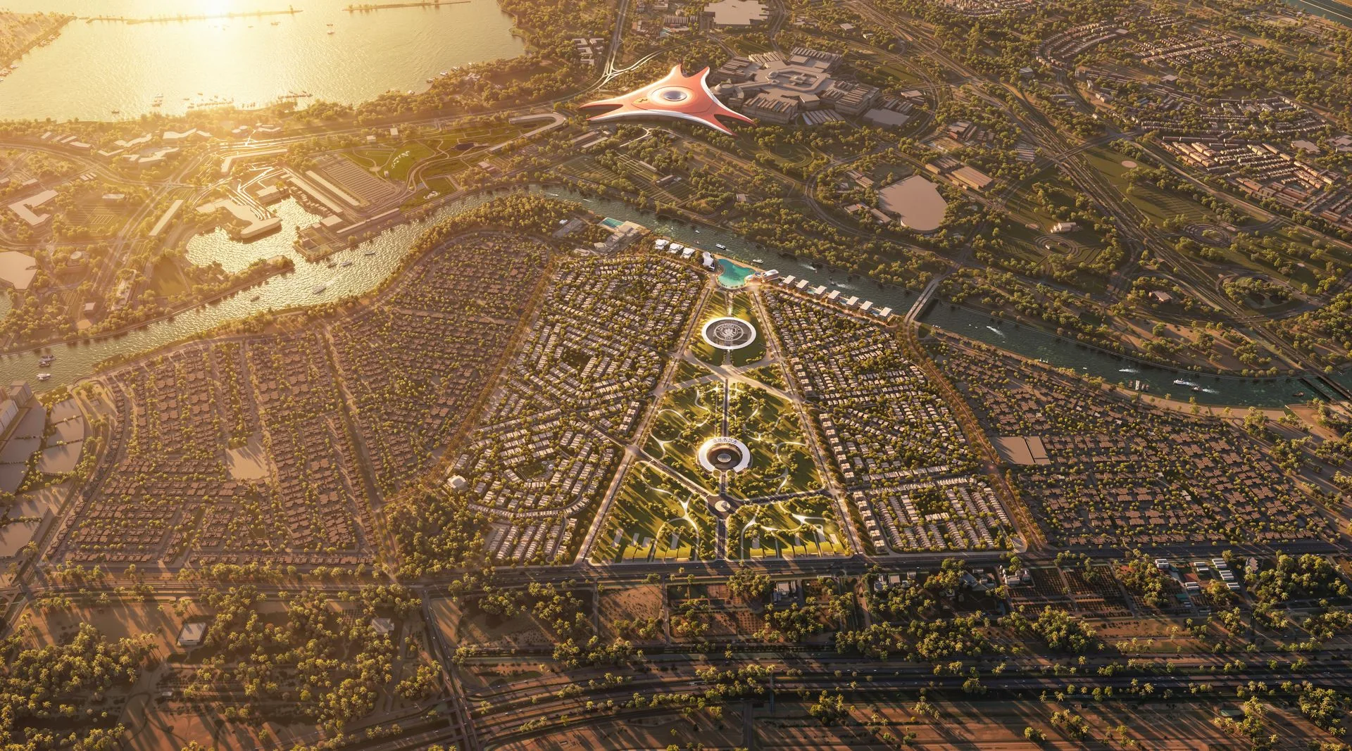 Community masterplan aerial