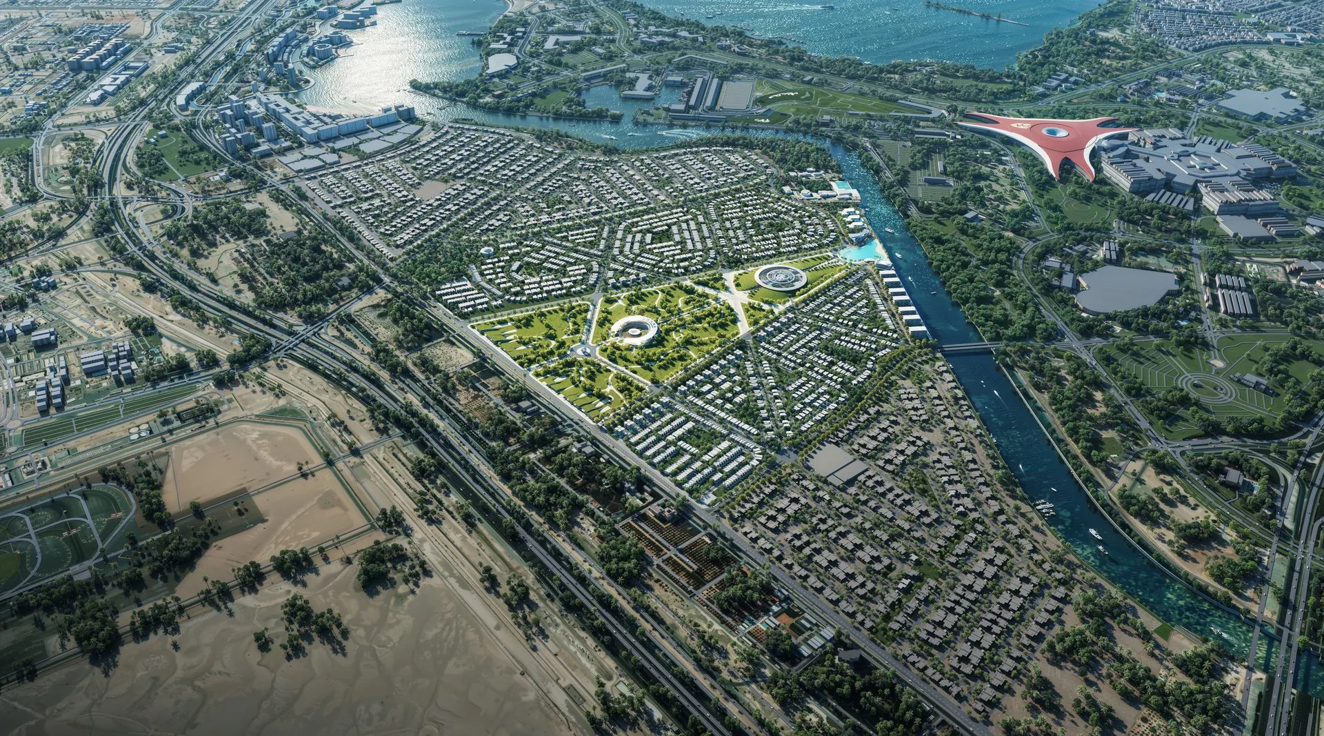 Manchester City Yas Residences masterplan aerial view